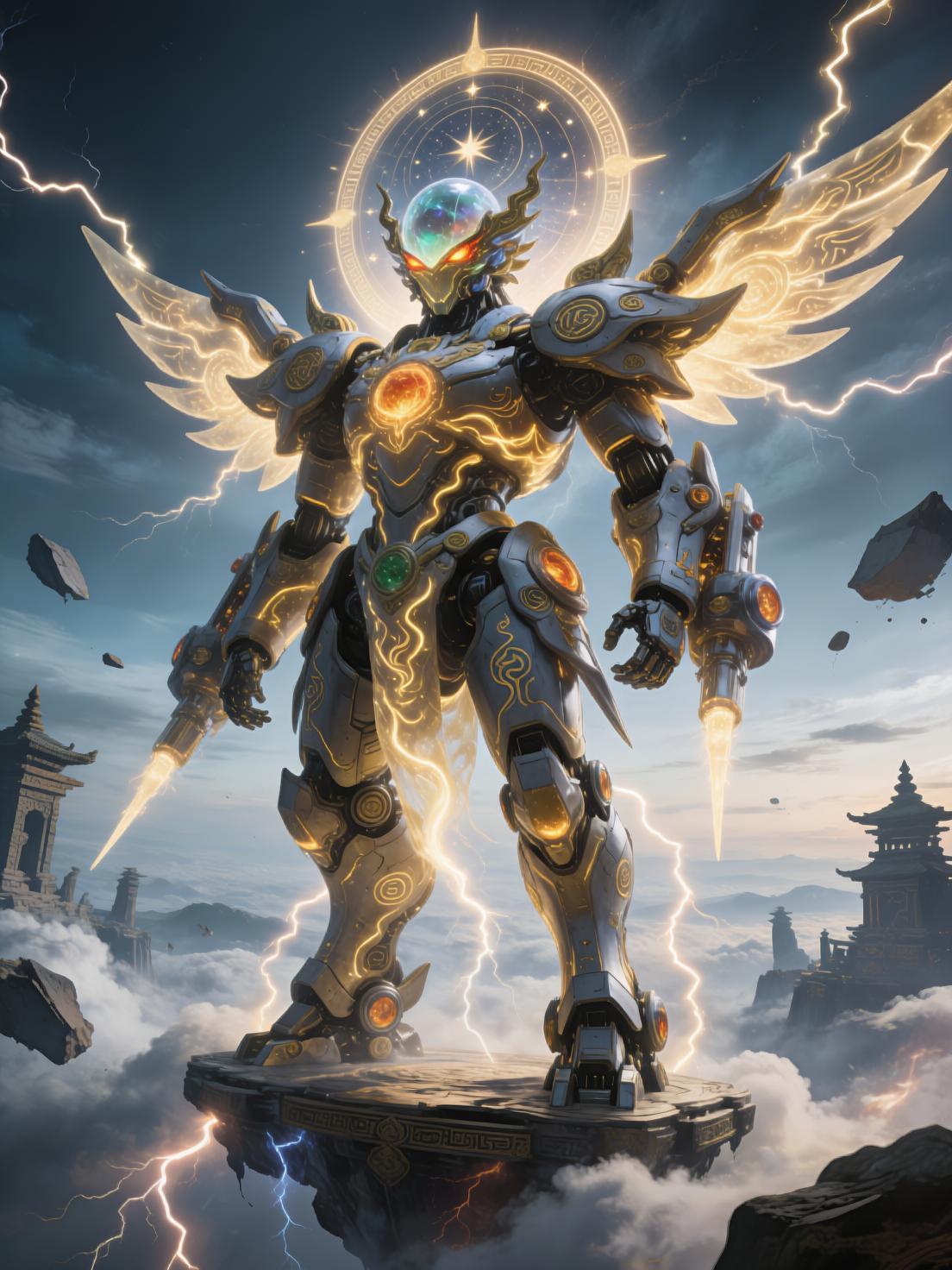 QWEN Ancient God Nation Style Mecha