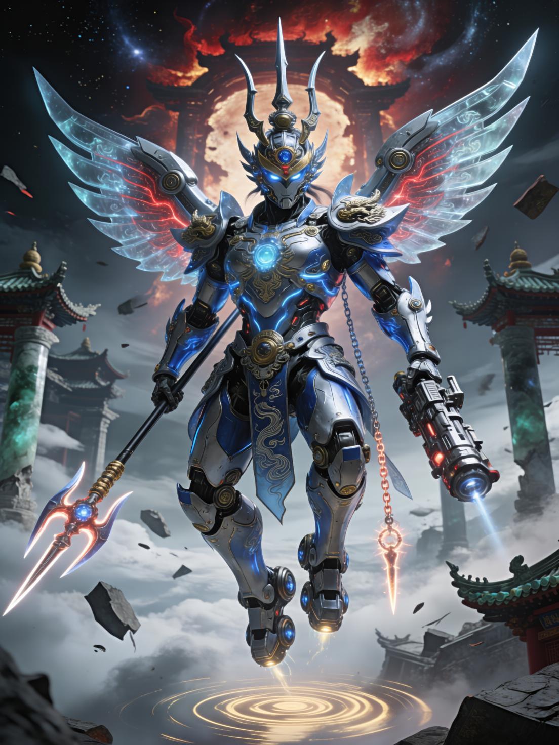 QWEN Ancient God Nation Style Mecha