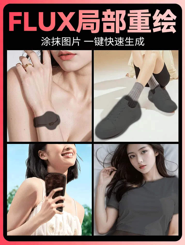 FLUX局部重绘无痕一键生成