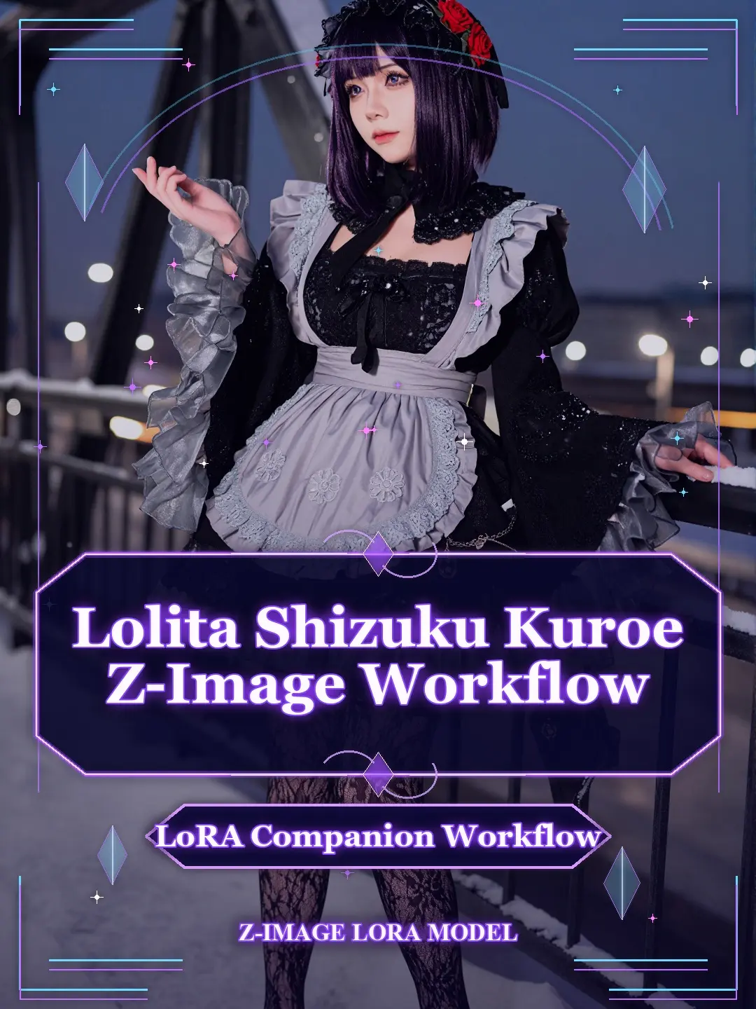 Tutu's Lolita Shizuku Kuroe Outfit workflow