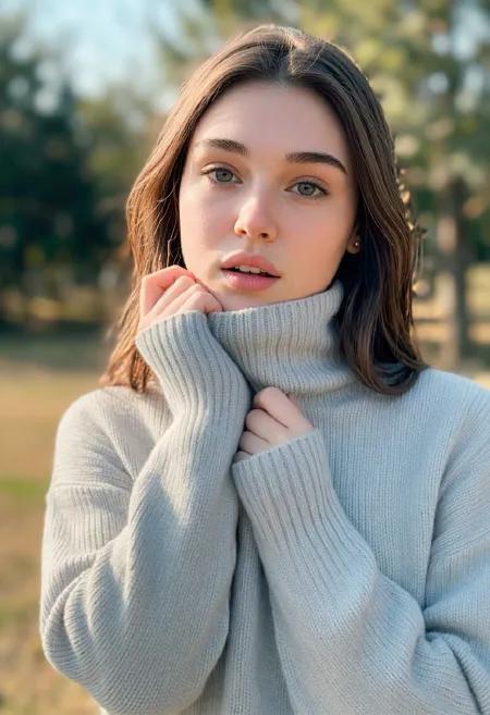 ZImageTurbo 欧美美女模特手机快照随手拍摄 智能手机拍摄 专为高端时尚人像摄影与电影级光影效果设计