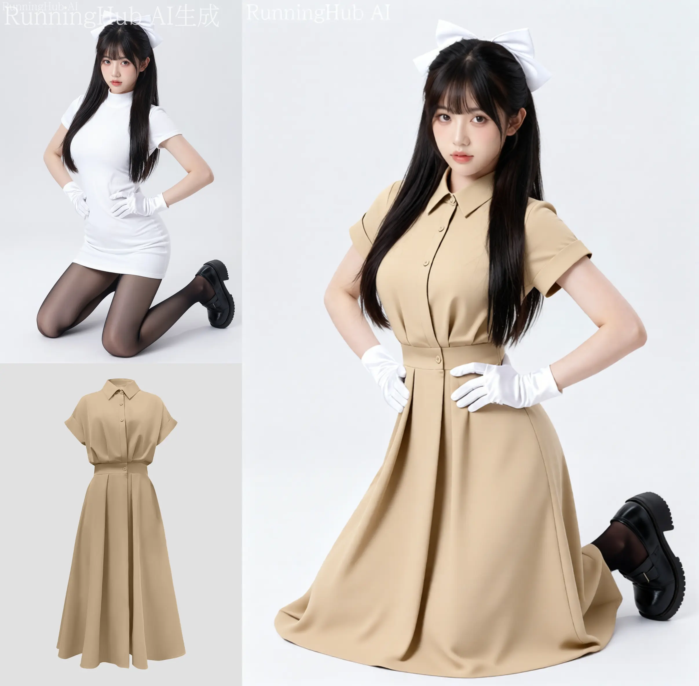 Qwen极速换装 换脸 换头 人物换衣服加速版 edit plus - RunningHub ComfyUI Workflow