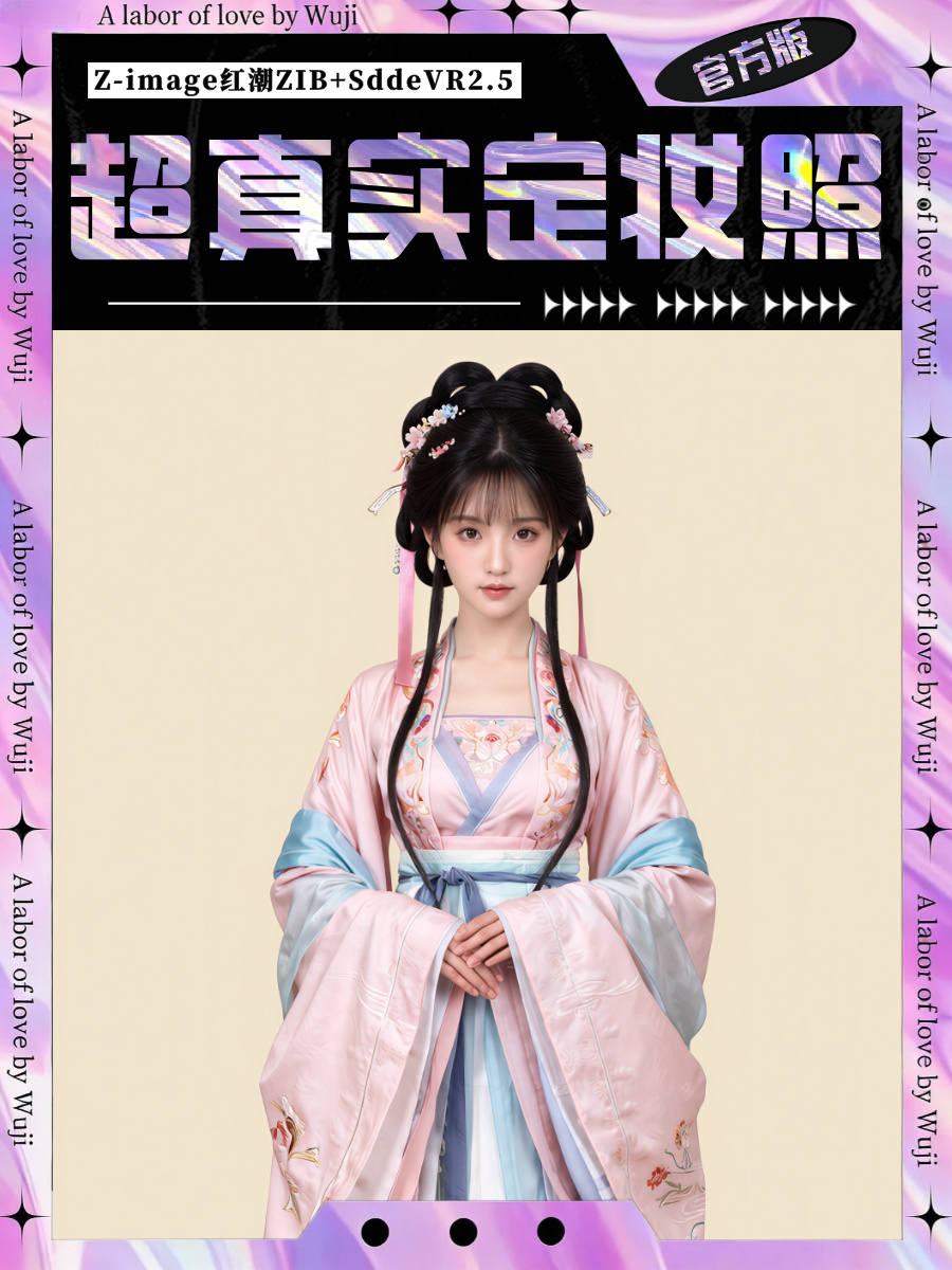 Z-imageZIB+SeedVR2.5.1 超真实感定AI短剧定妆照文生图