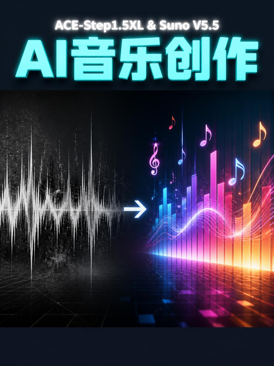 ACE-Step1.5XL及Suno V5.5 手搓AI音乐最强创作
