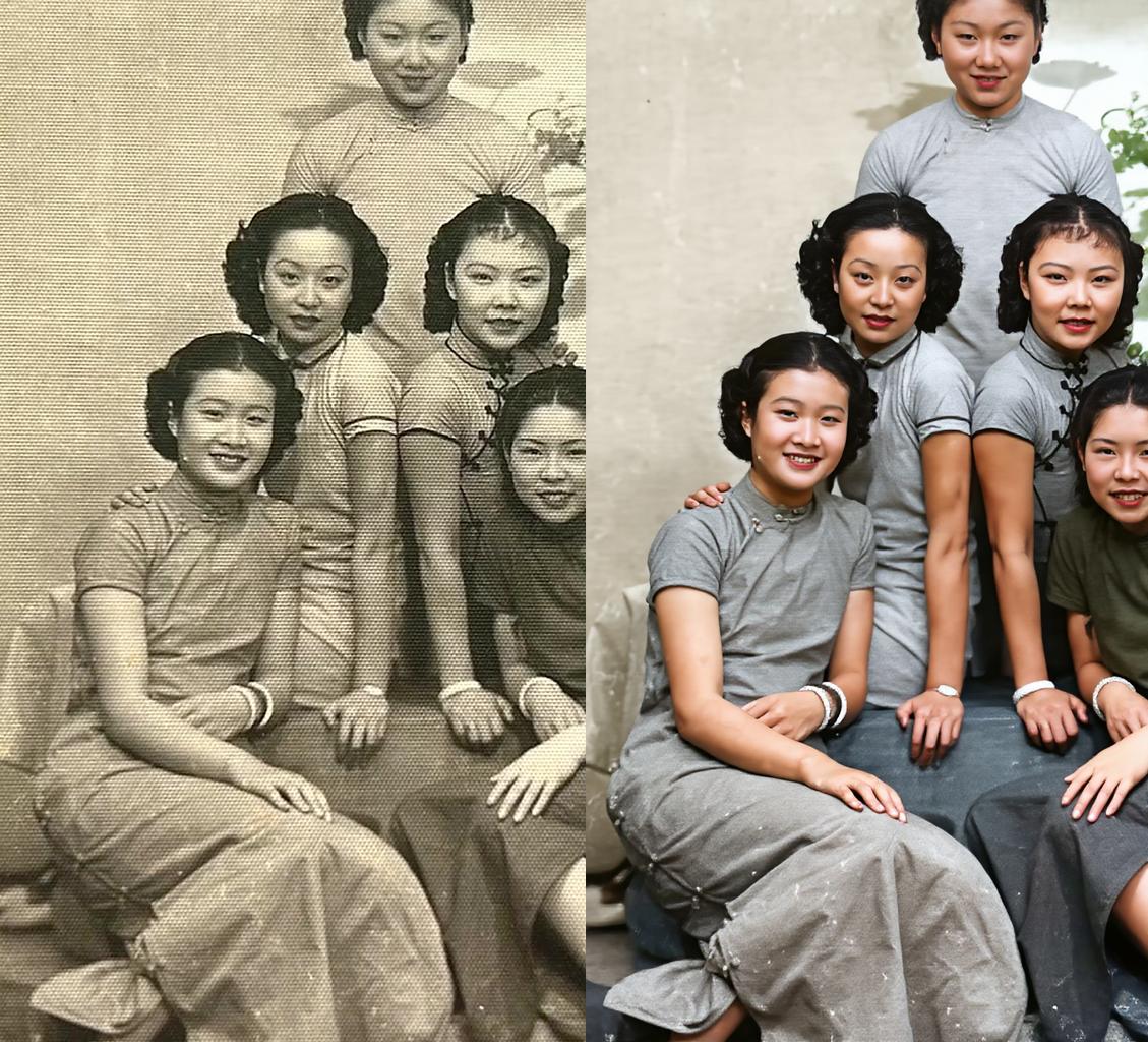 Old photo restoration Kontext consistency model