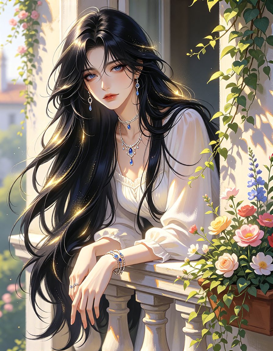 Qwen-日韩风推文小说男主(CG厚涂)