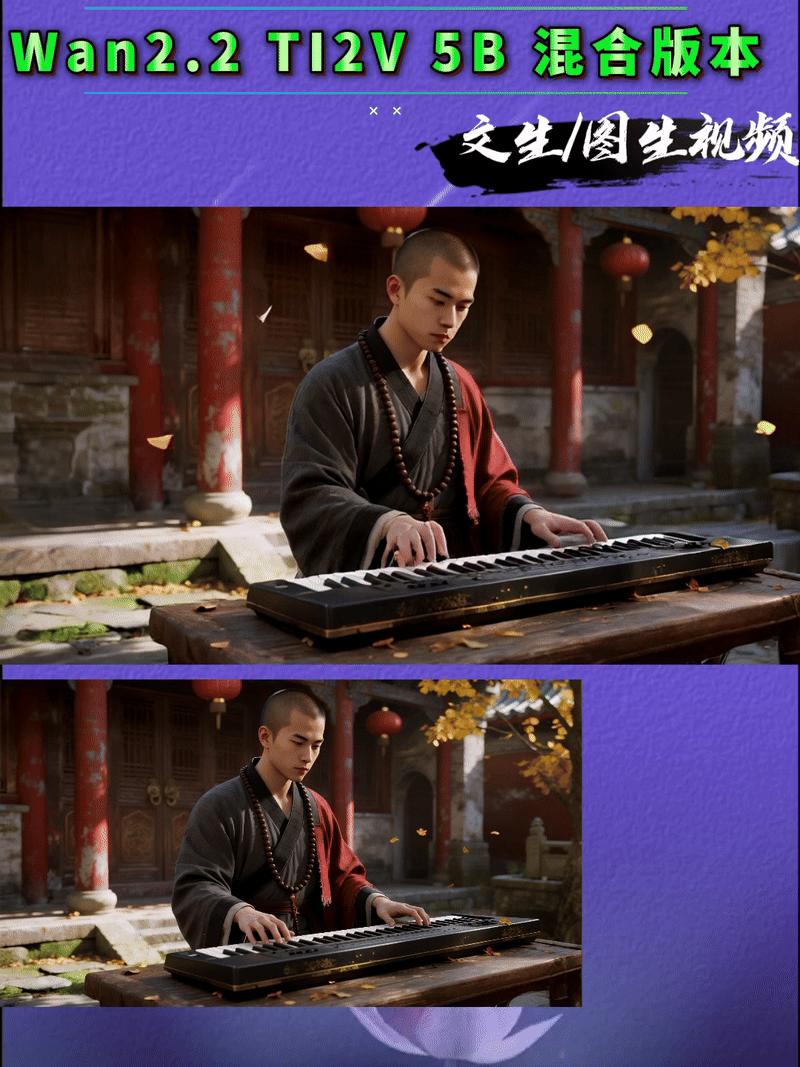 Wan2.2 TI2V 5B Hybrid Version Official Workflow