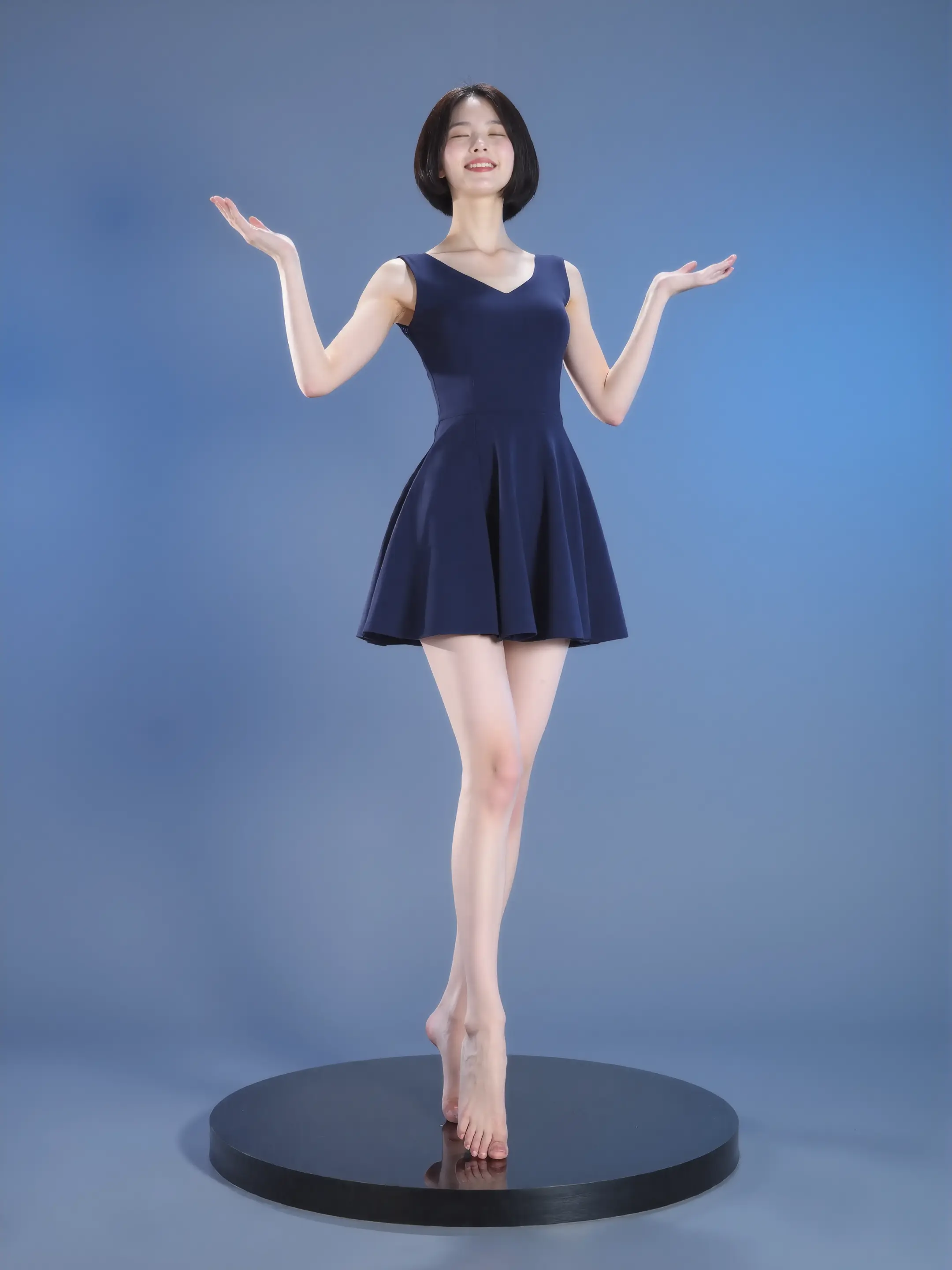 网红人形手办台-服装模特展示台