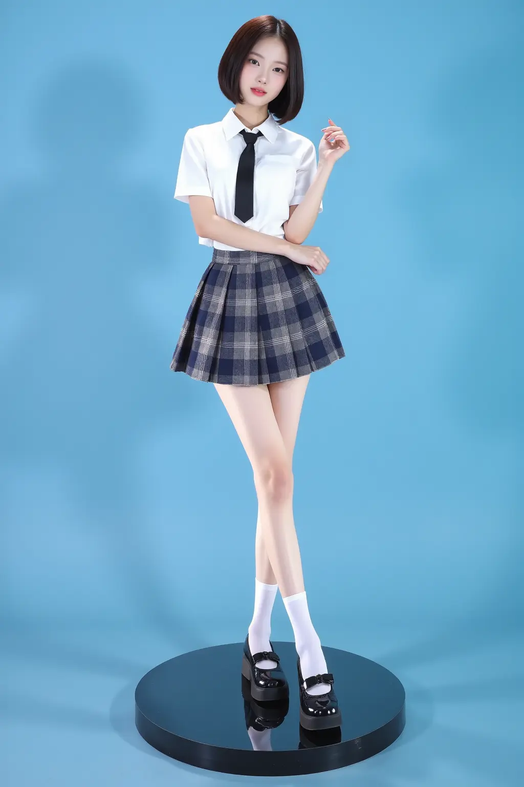网红人形手办台-服装模特展示台