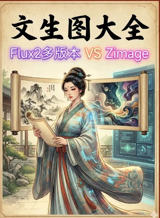 文生图大全,Flux2多版本 VS Zimage - RunningHub ComfyUI Workflow