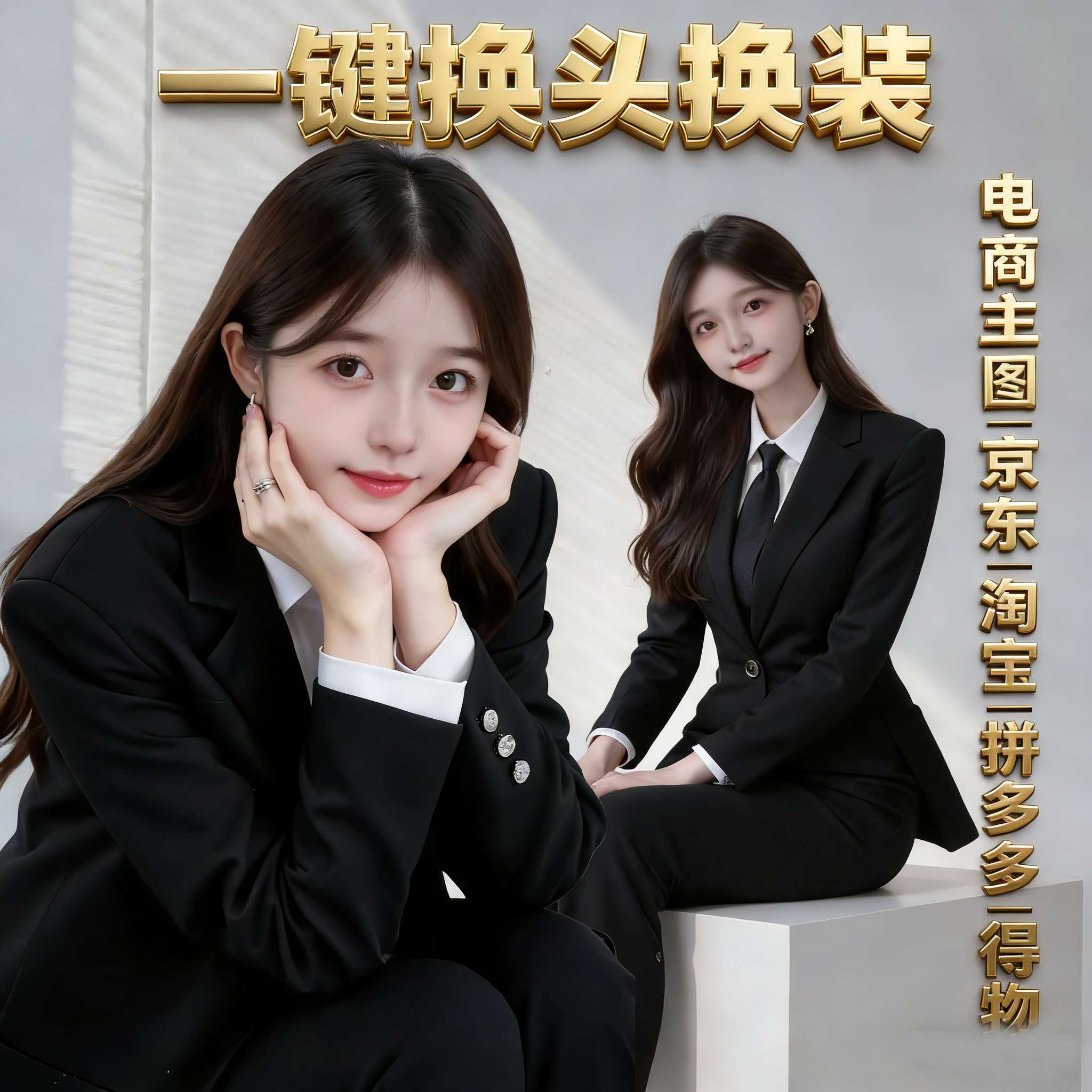 换头,换装,换背景,电商穿搭工具,姿势控制 (快速出图版) - RunningHub AI Apps