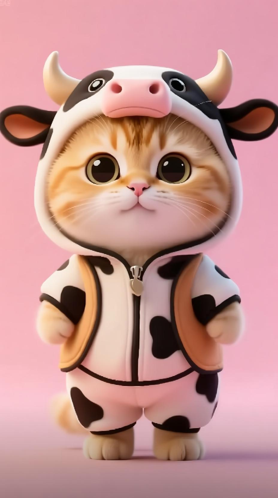 卡通可爱小猫咪法修散打