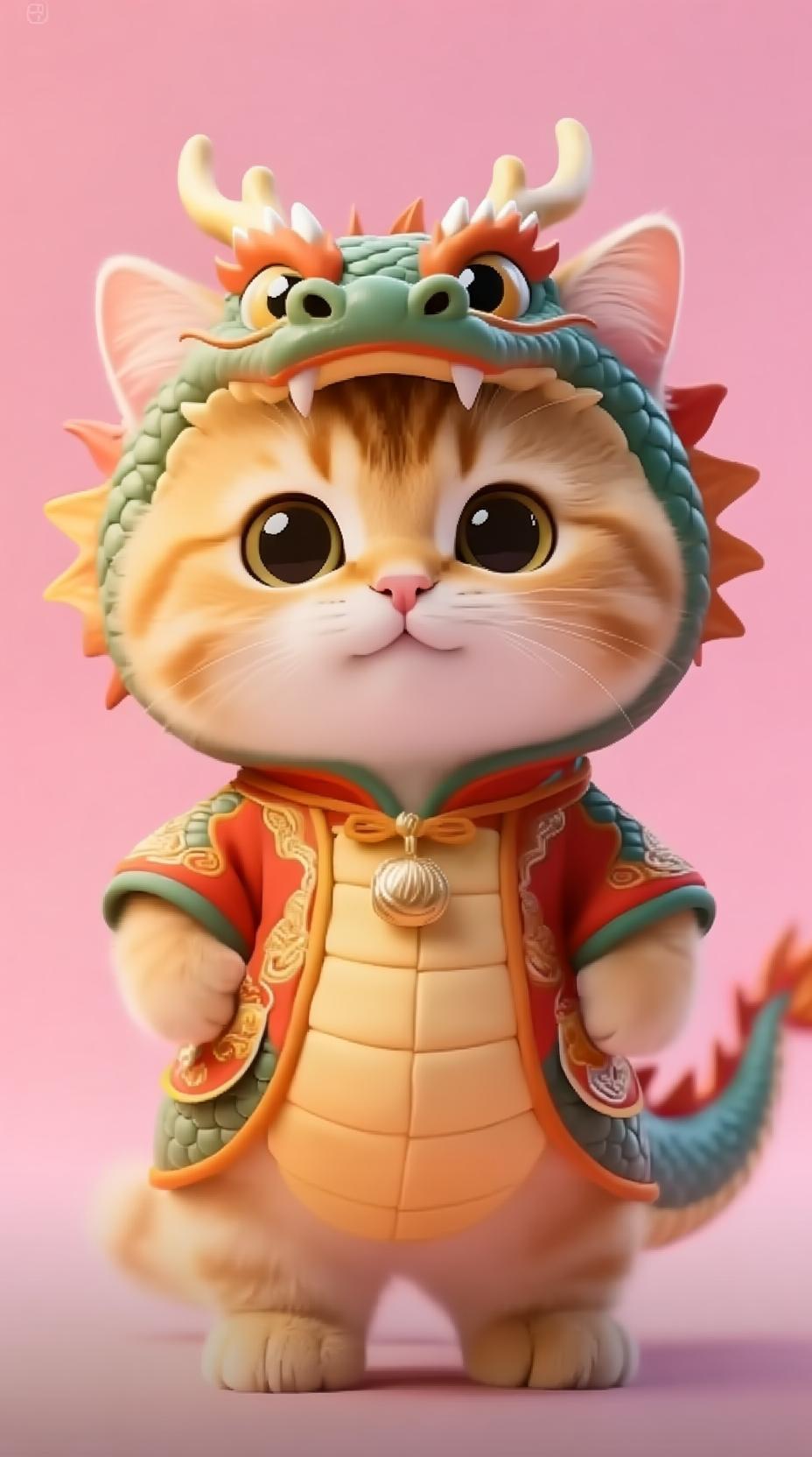 卡通可爱小猫咪法修散打