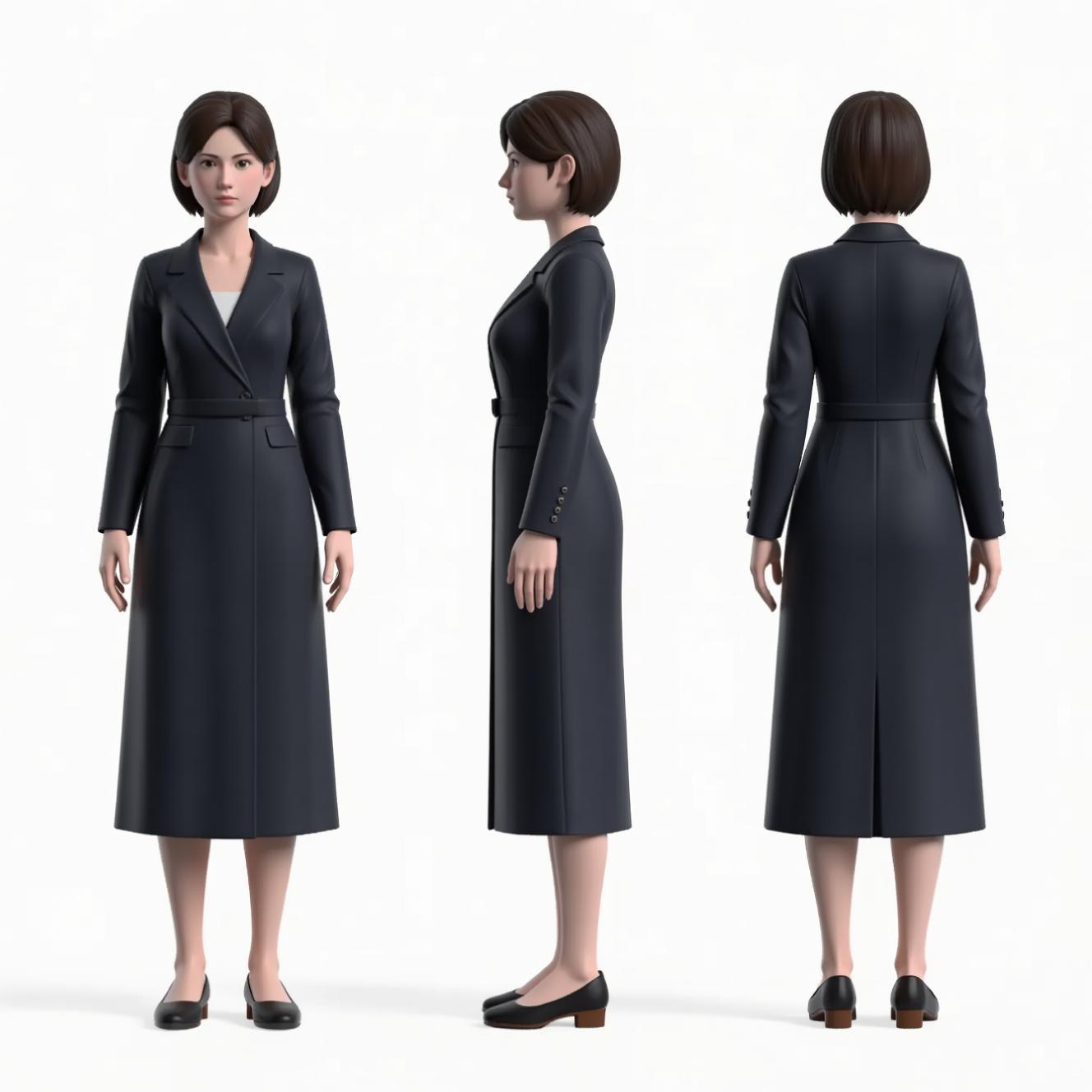 全能角色形象三视图