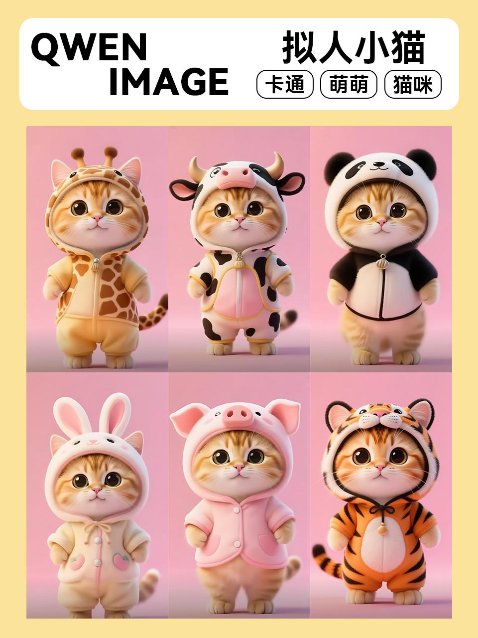 卡通可爱小猫咪法修散打