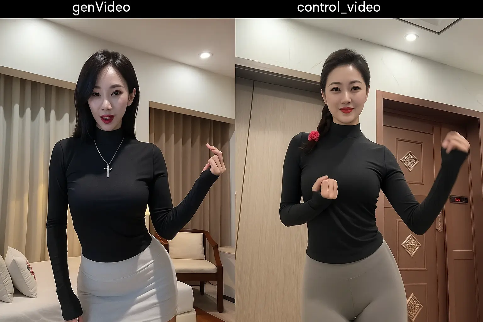 Dance moves imitation