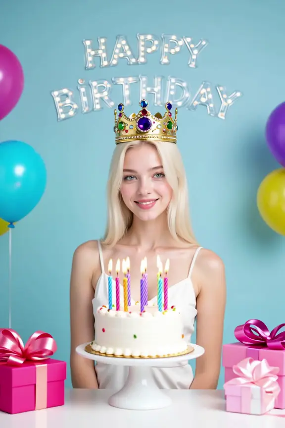 Birthday party atmosphere(Wan2.2_I2V)