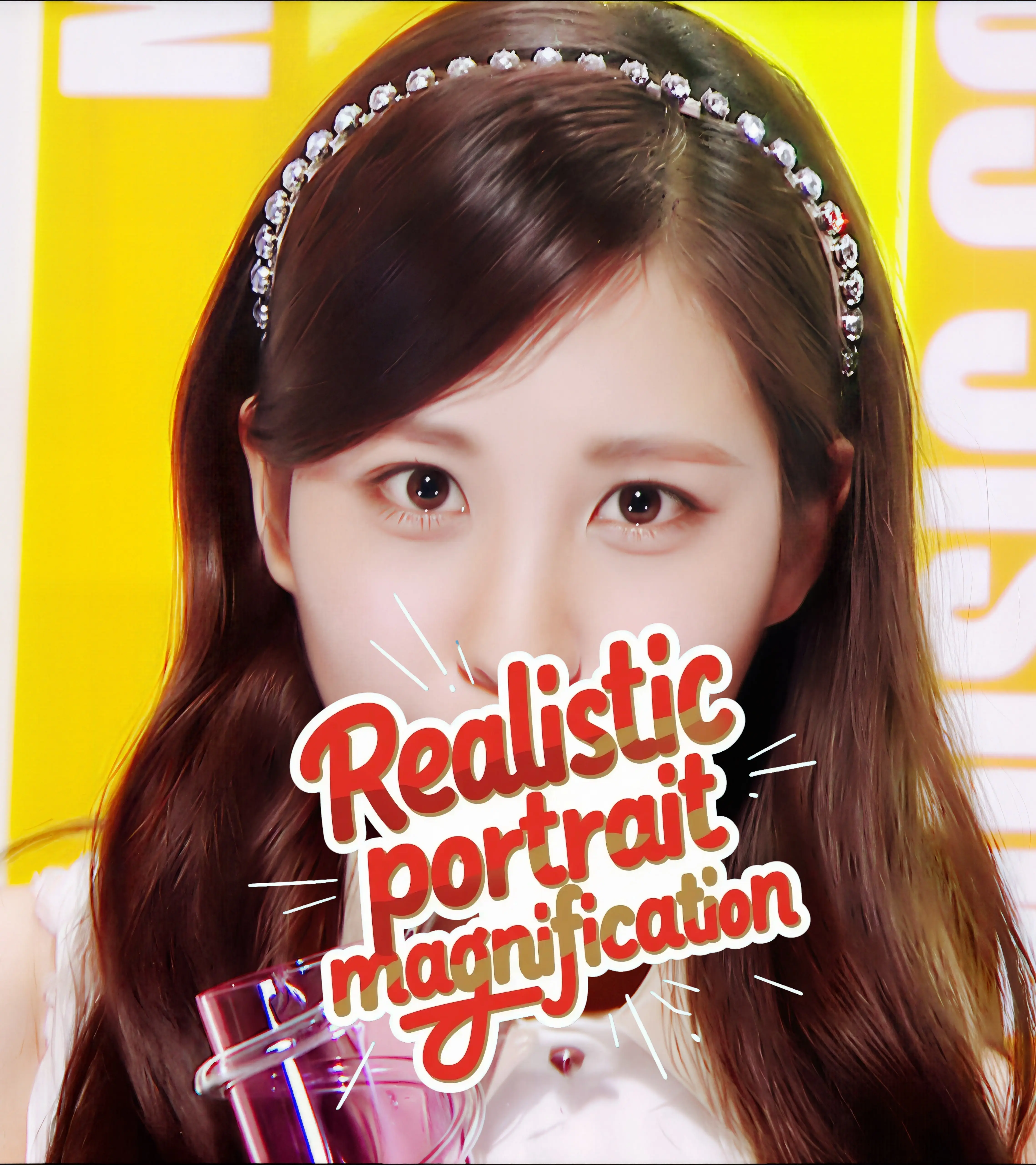 Realistic portrait magnification
