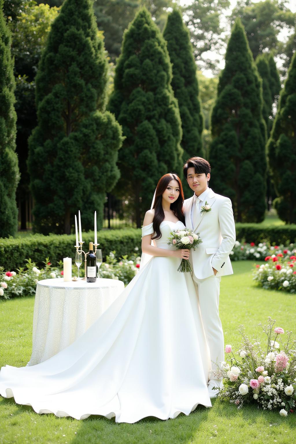 Romantic Outdoor Wedding Scene L2
