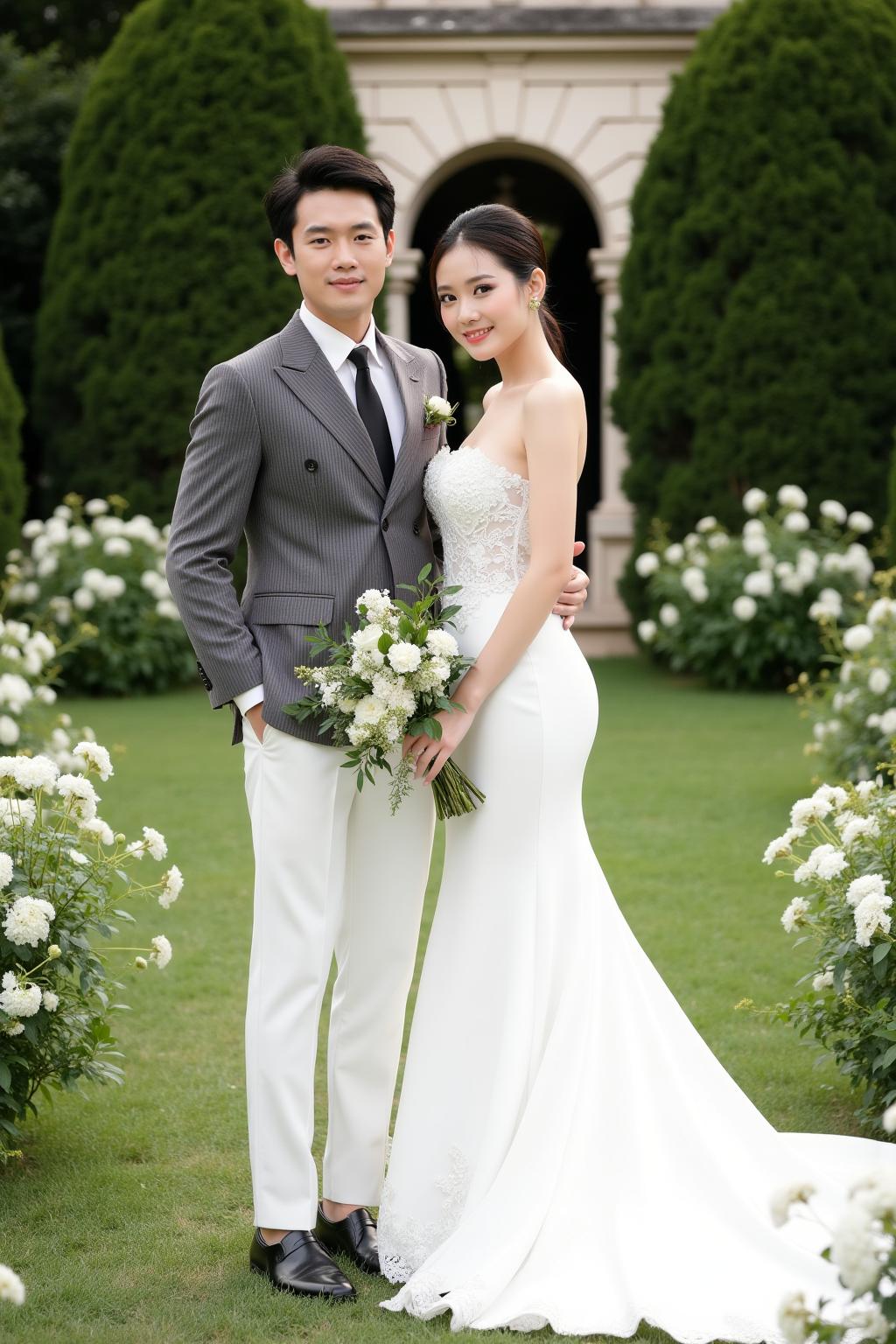 Romantic Outdoor Wedding Scene L2