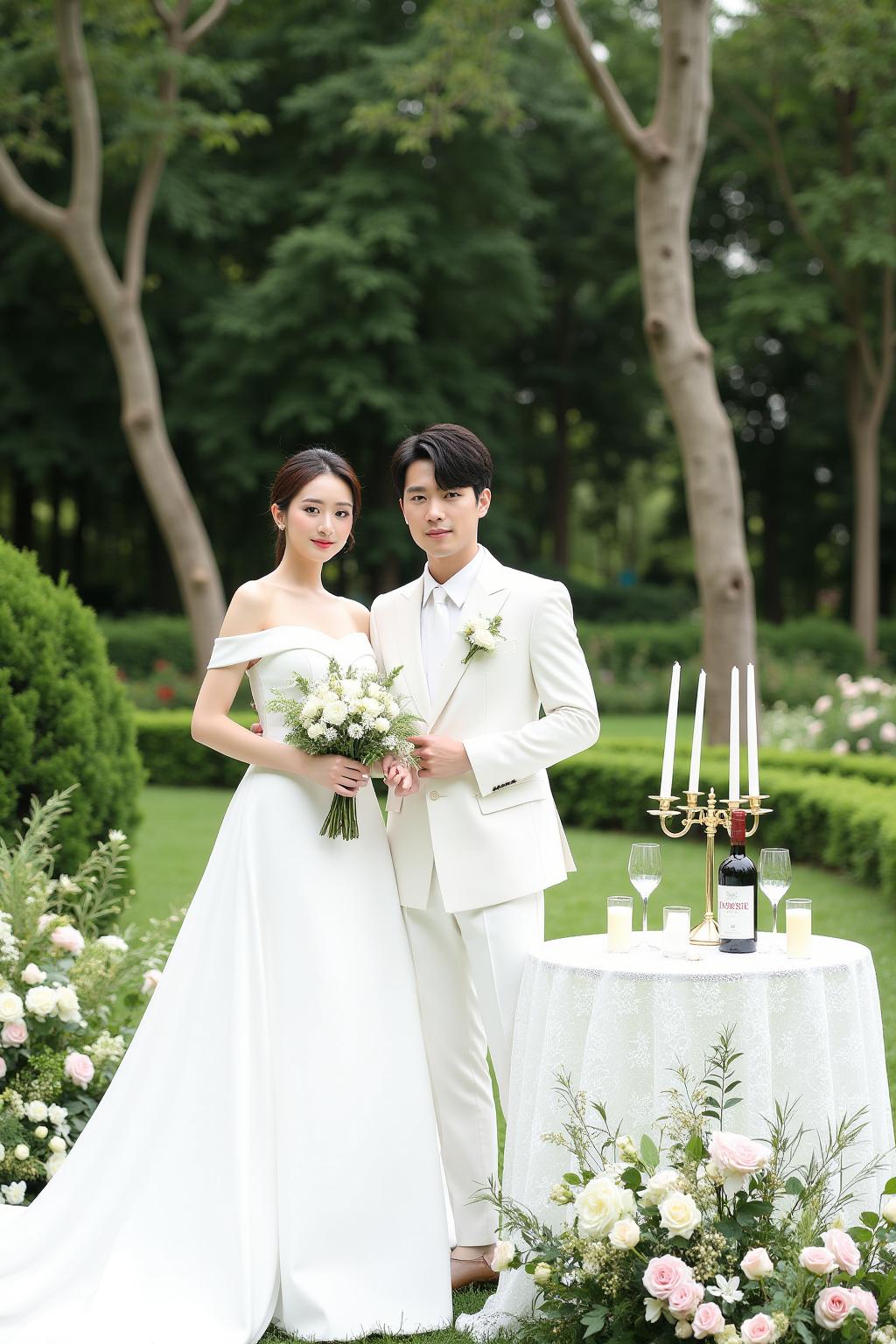 Romantic Outdoor Wedding Scene L2