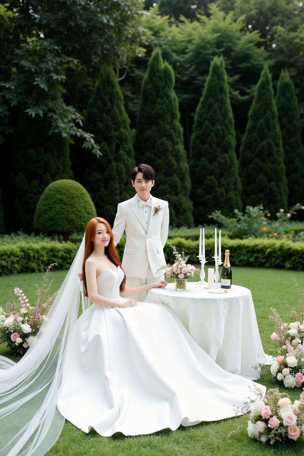 Romantic Outdoor Wedding Scene L2