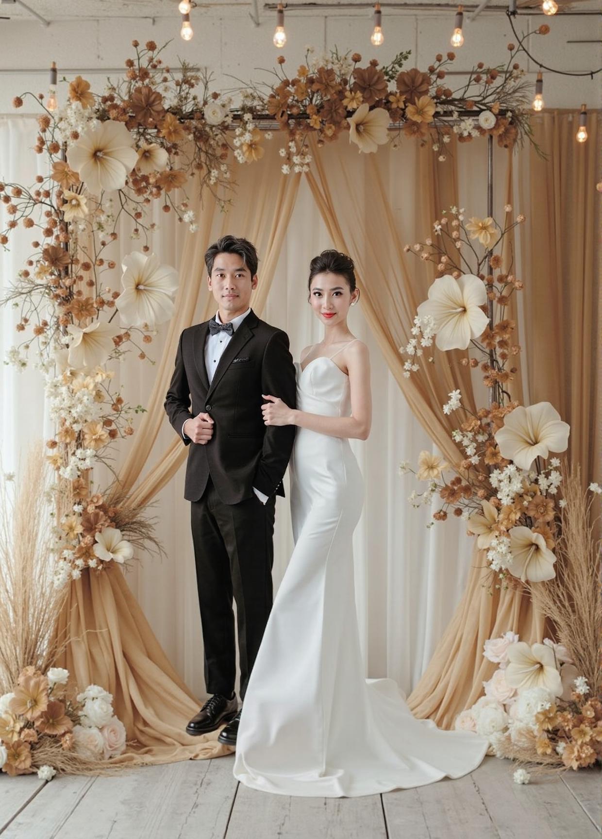 Luxury Rustic Wedding Photoshoot Backdrop L2