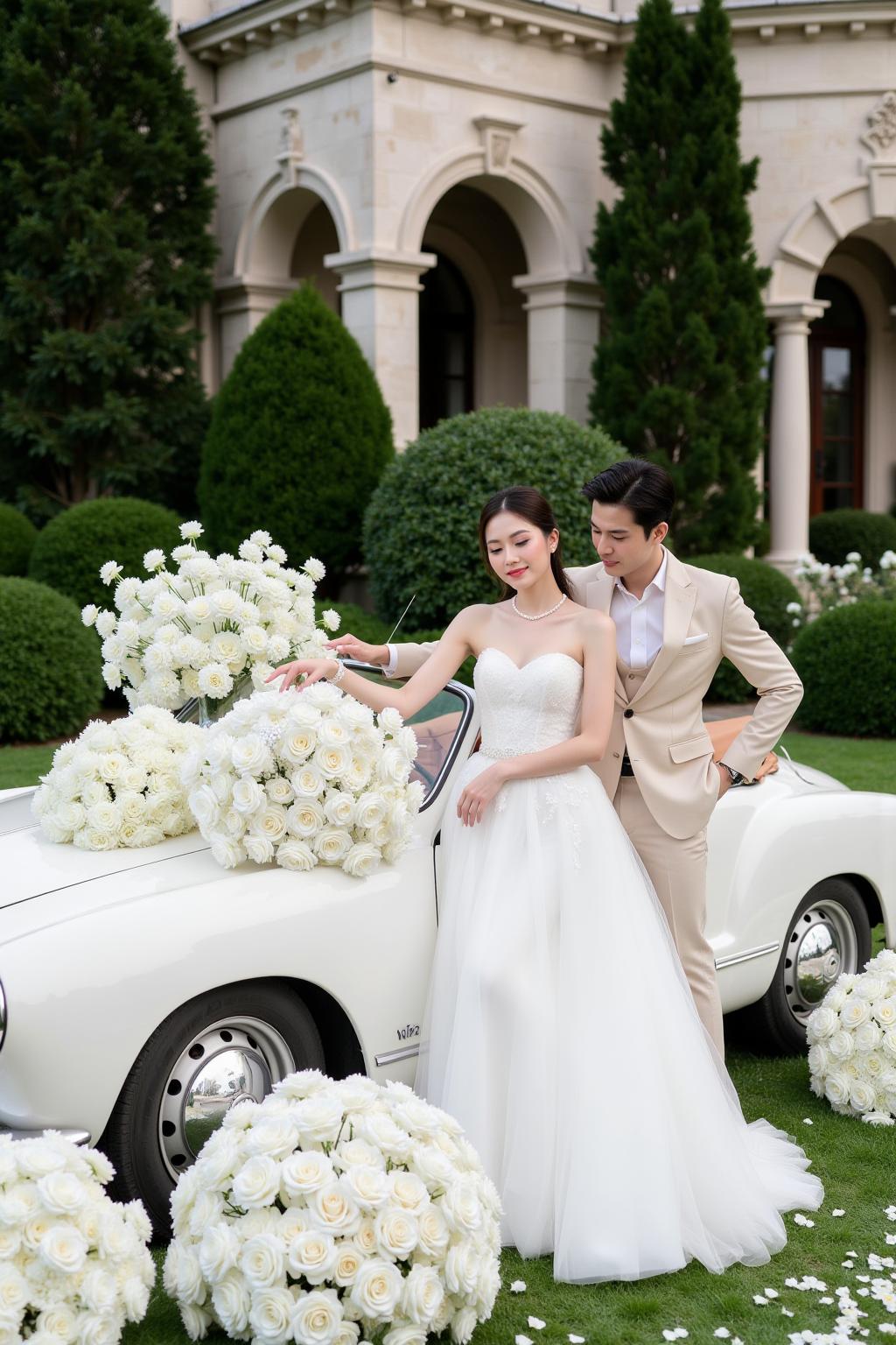 Luxurry Car Adn Wedding Concept L2