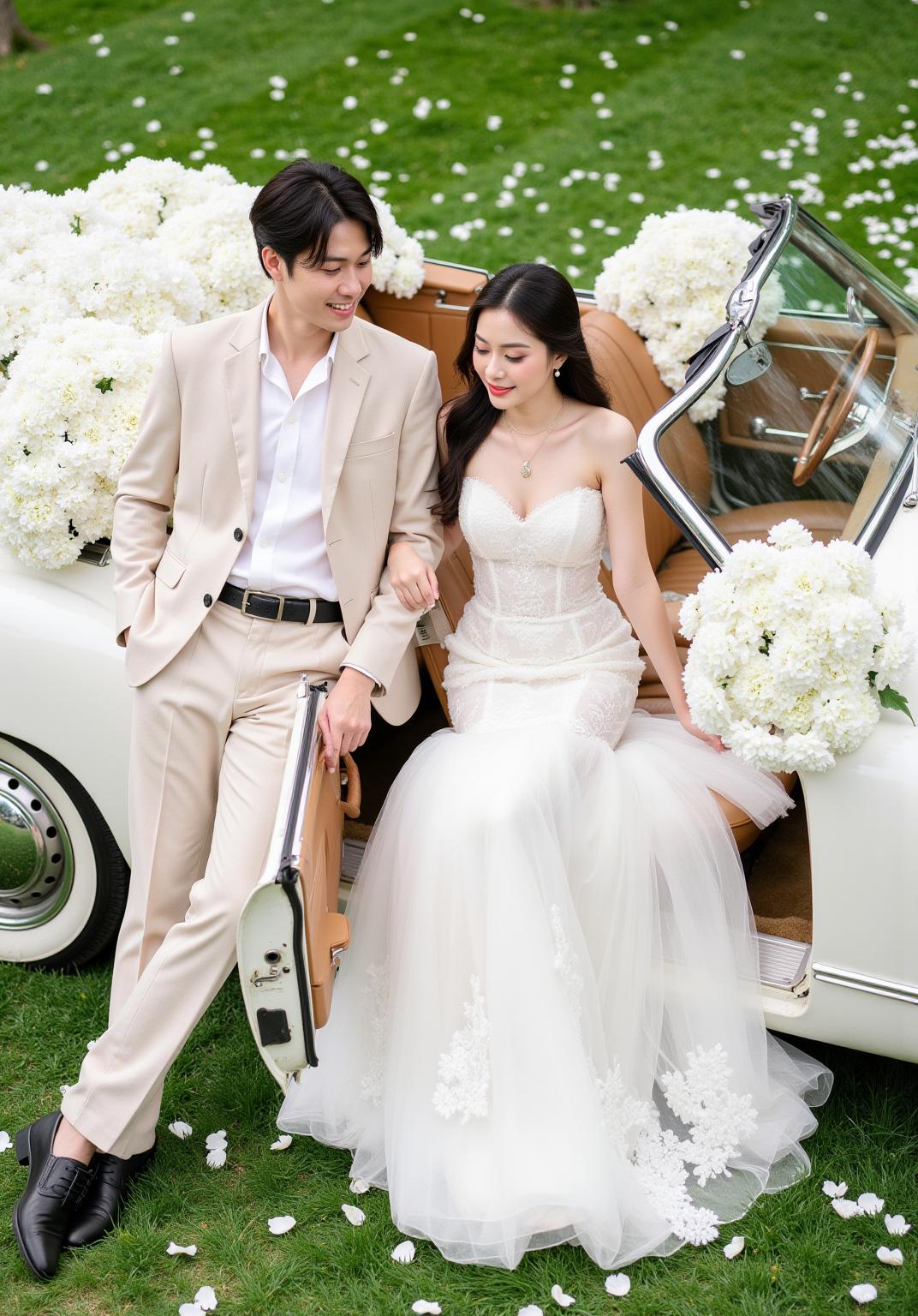 Luxurry Car Adn Wedding Concept L2