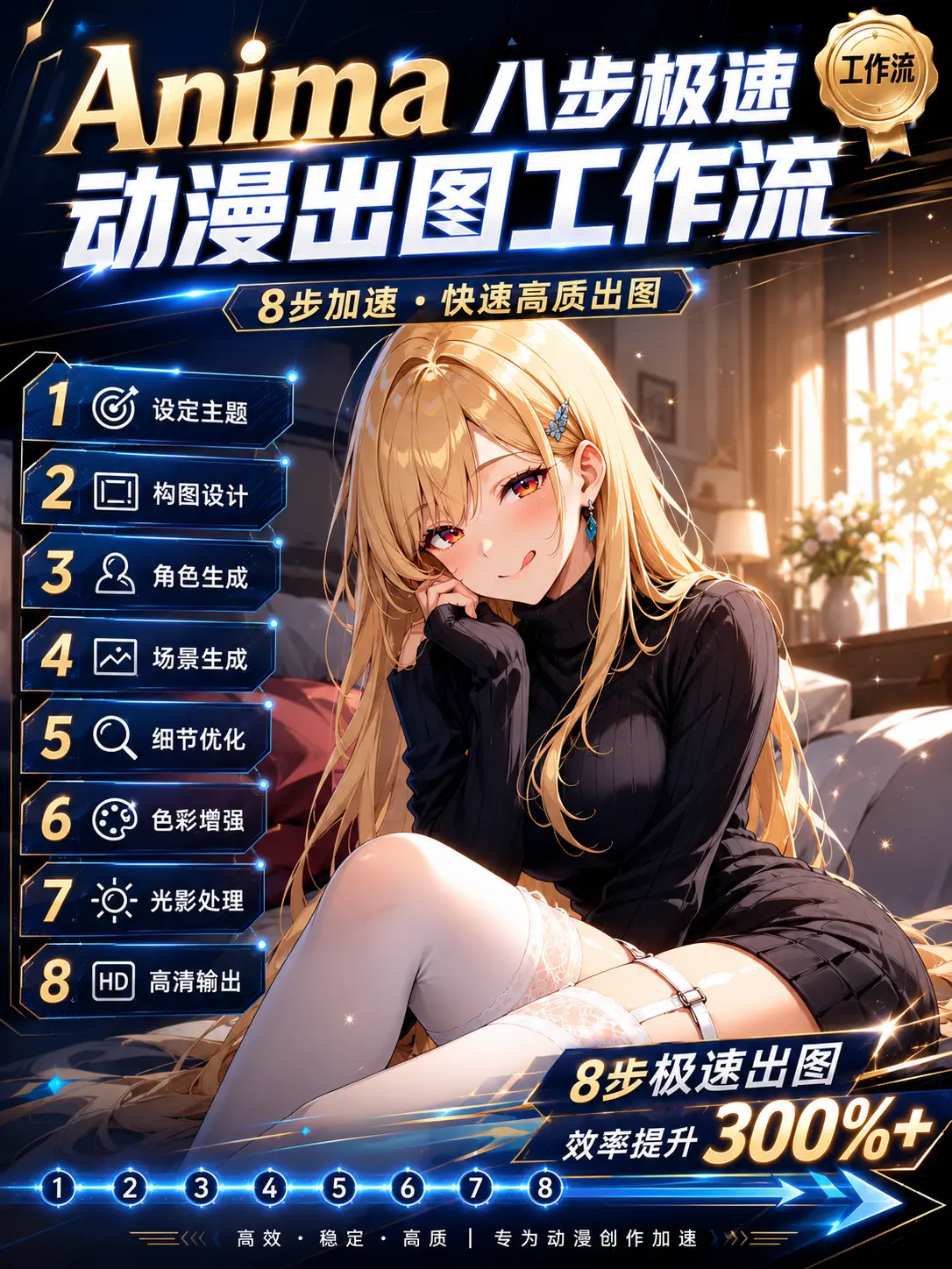 Anima 八步极速动漫出图工作流