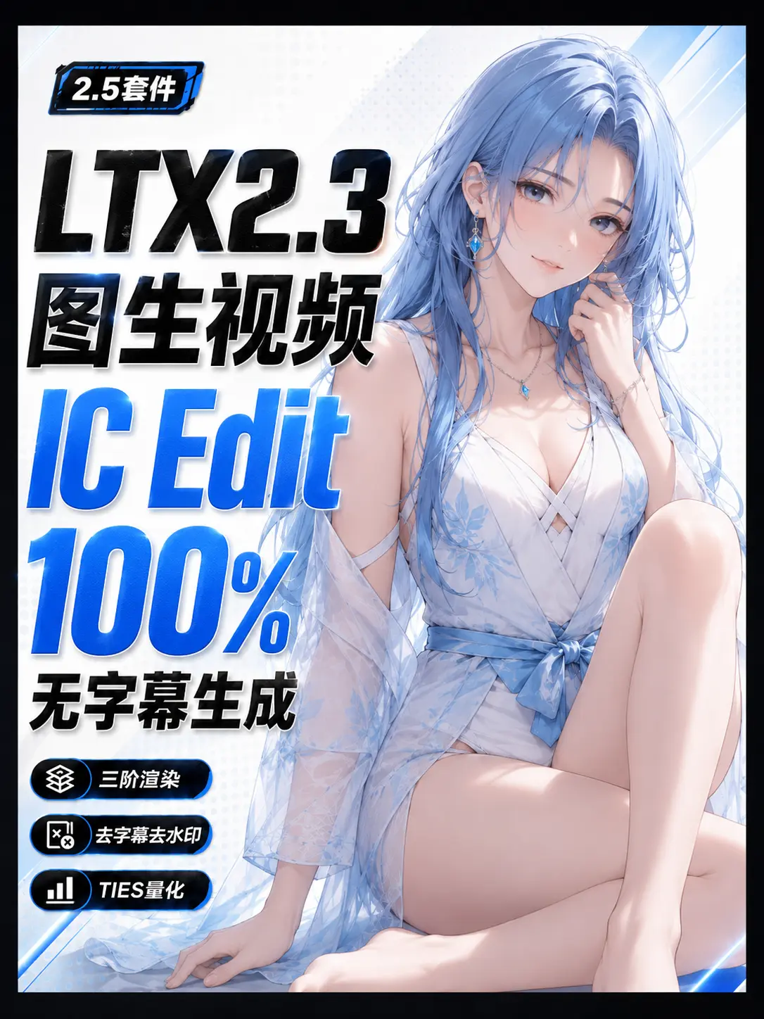 2.5 Suite | LTX2.3 Image-to-Video | IC Edit 100% No Subtitle Generation