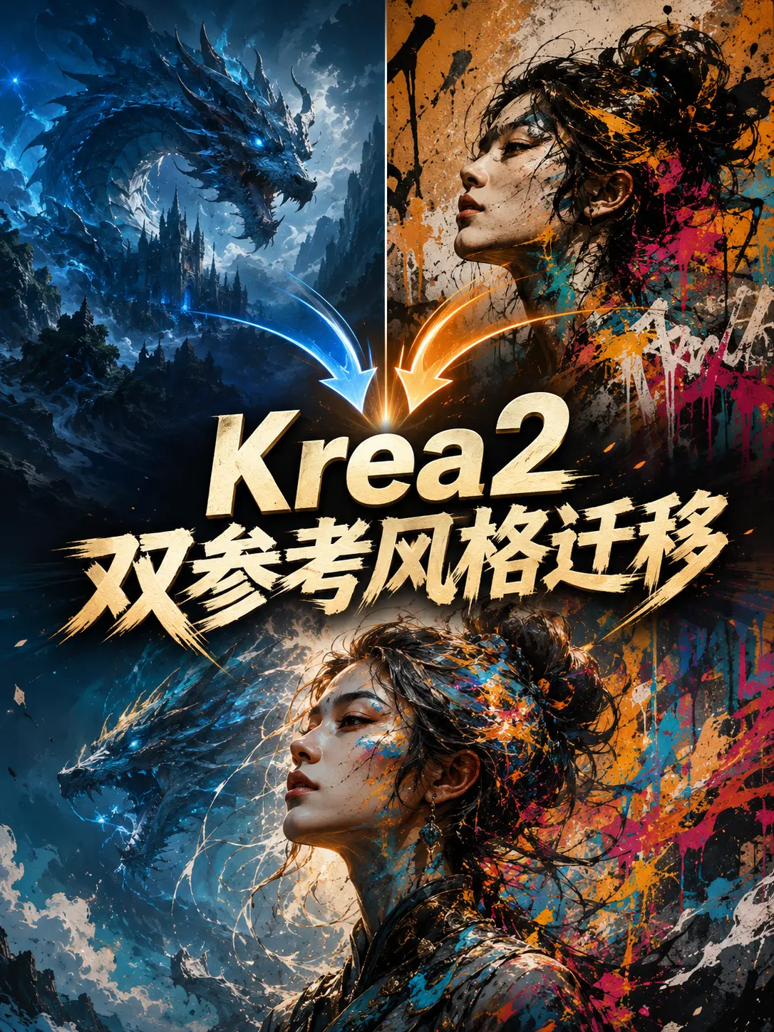 Krea2 双参考风格迁移