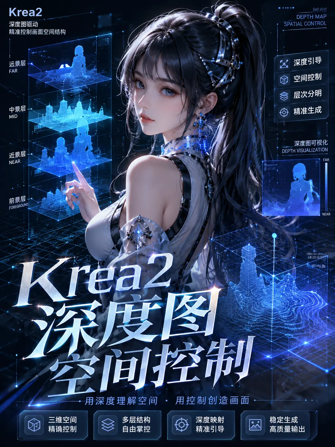 Krea2 深度图空间控制